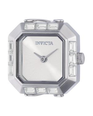 Invicta Mini 49580 Dames Horloge - Quartz Uurwerk - Roestvrij Staal met zilveren Wijzerplaat - 21mm