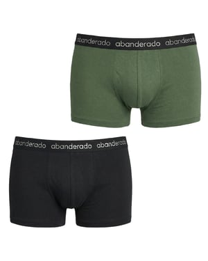 Pack of 2 Men's Elastic Cotton Boxers AA596