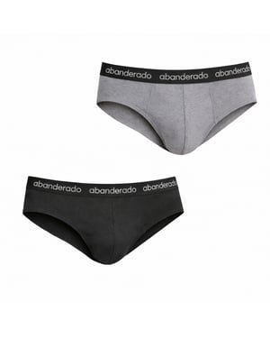 Pack of 2 Men's Elastic Cotton Briefs AA595