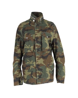 Amiri M-65 veldjas met camouflageprint in groene katoen