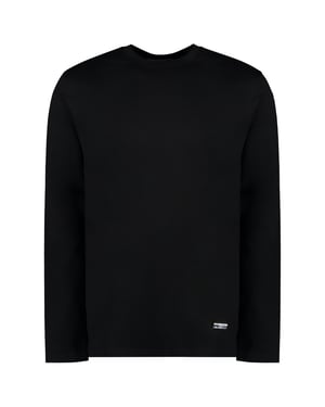 Zwarte Katoenen T-shirt