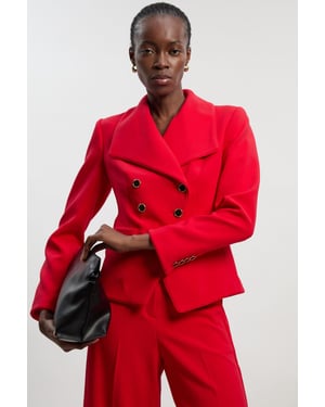 Compact Stretch Tipped Tailored Blazer