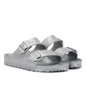Birkenstock Arizona EVA Women's Metallic Silver Sandals