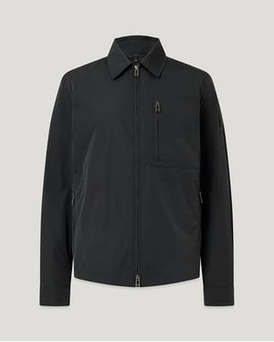 Grid Overshirt in Black
