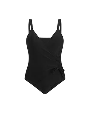 Regatta Dames Baylenne Effen Eénstuk Swimsuit (Zwart)