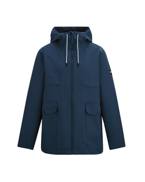 Regatta Womens/Ladies Orlea Floral Waterproof Jacket (Navy)