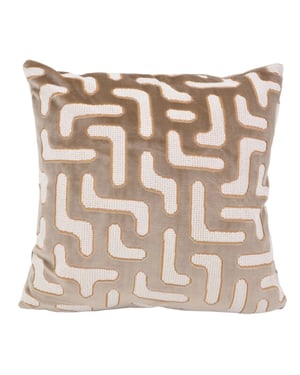 NOVÉE Elegance beige | 45 x 45 cm | kussenhoes | velvet/polyester