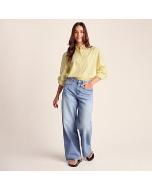 Marnie Womens 100% Cotton Relaxed Fit Shirt - Butter Yellow