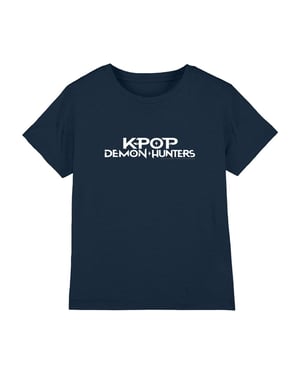 K-Pop Demon Hunters Kinderen/Kinderen Logo T-shirt (Marine)