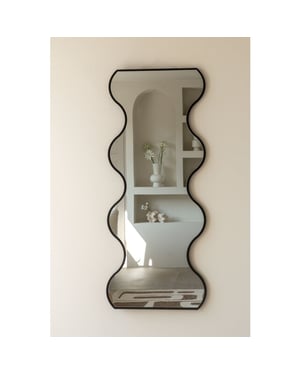 Indore Home – spiegel – organische vorm – golfrand – wandspiegel – 120cm –