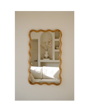 Indore Home spiegel flow golfrand asymmetrisch wandspiegel -