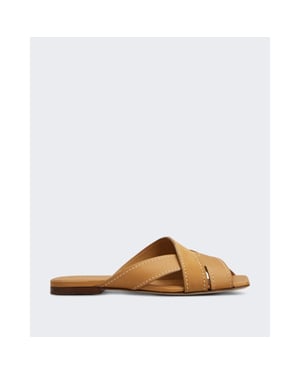 Tod's Dames sand.cuoio flat 99l fasce incr