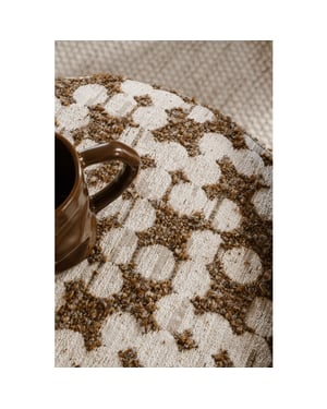 Indore Home saar poef ottomaans opbergruimte - beige