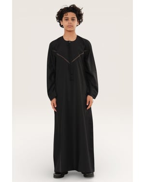Kids Boys Eid Brown Moroccan Thobe Robe Djellaba Ramadan Eid Jubba- K-HM10