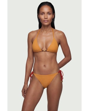 Reversible Bikini Bottom With Bead Detail