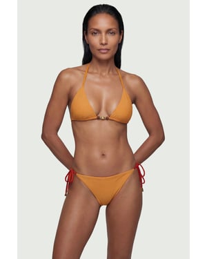 Reversible Bikini Top With Bead Detail