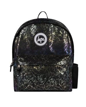 Hype Glitter Lightning Black Backpack