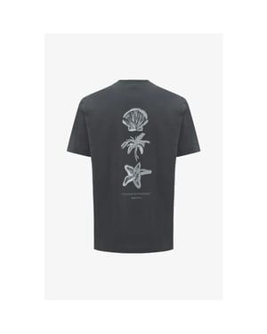 Genti Tee back print sea dark