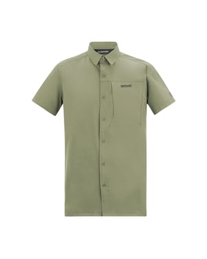 Regatta Mens Insect Repellent Short-Sleeved Travel Shirt (Sage Green)