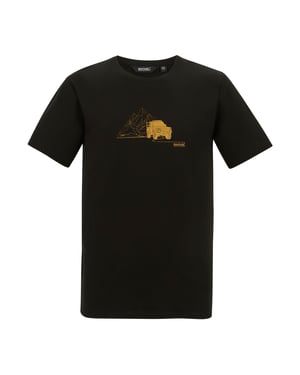 Regatta Mens Cline IX Desert Jeep T-Shirt (Black)