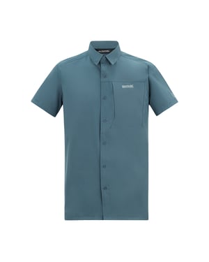 Regatta Heren Insectenwerende Korte Mouwen Reisoverhemd (China Blauw)