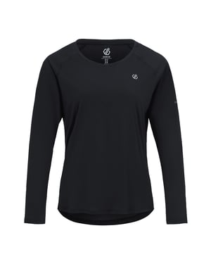 Dare 2B Dames Serenity Lange Mouwen T-shirt (Zwart)