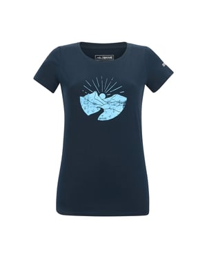 Regatta Dames/Dames Breezed Mountain Scene T-Shirt (Marine)