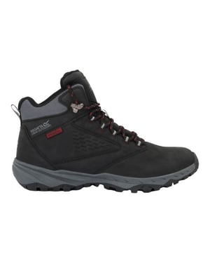 Regatta Heren Amble Waterdichte Wandelschoenen (Zwart/Rio Rood)