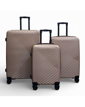 Gouden Hardshell Koffer Robuust 8-wiel Bagagekoffer