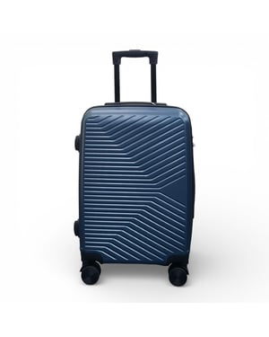 Blue Hard Shell Cabin 48 x 37 x 20 cm Secure Luggage Suitcase