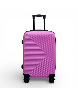 Pink Hard Shell Cabin 48 x 37 x 20 cm Secure Luggage Suitcase