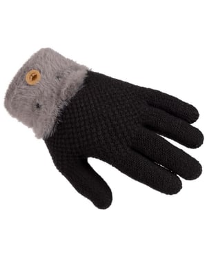 Trespass Gebreide Lunark Handschoenen voor Kinderen/Kinderen (Donkergrijs)