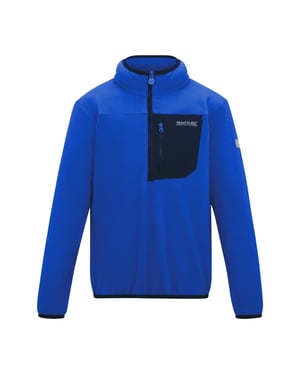 Regatta Kinderen Frankie Halve Rits Fleece Top (Olympische Blauw)