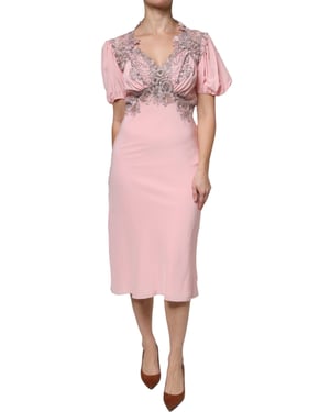 Lace Detail Midi Dress