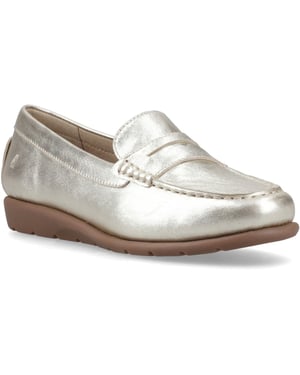 Hush Puppies Shelby Leren Dames Gouden Loafers
