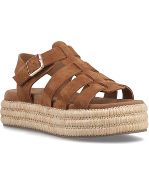 Hush Puppies Rosetta Gladiator Leren Dames Tan Sandalen