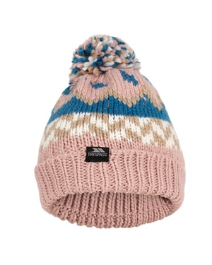 Trespass Childrens/Kids Twiglet grof gebreide muts met fleecevoering (Misty Roze/Bondi Blauw)