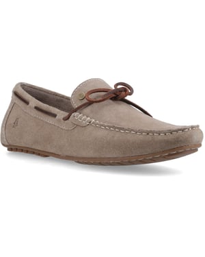 Hush Puppies Reuben Båtsko Mocka Herr Taupe Båtskor