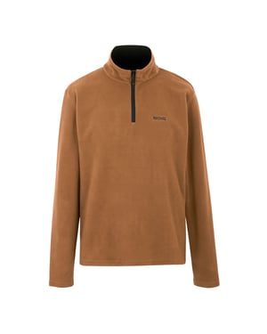 Regatta Great Outdoors Mens Thompson Half Zip Fleece Top för män (Nötbrun)