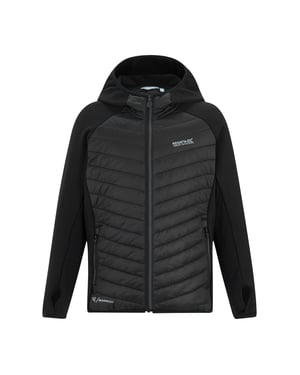 Regatta Childrens/Kids Andreson Hybrid Padded Jacket (Black/Seal Grey)