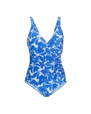 Regatta Dames Baylenne Fleur Bloom Eendelig Zwembadpak (Blauw)