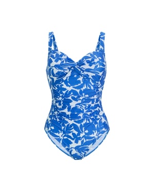 Regatta Dames Sakari Fleur Bloom Buikverstevigende Eendelig Zwempak (Blauw)