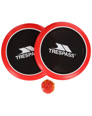 Trespass Stringbatz Trampoline Knuppel- en Balspel (Rood/zwart/wit)