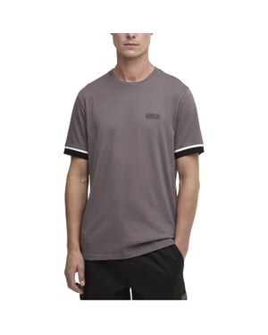 Barbour Mens B.Intl Deep Cuff Evan Tipped T-Shirt Soft Cotton T-Shirts