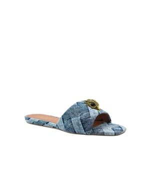 Kurt Geiger Kensington slipper denim
