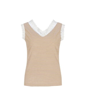 G-Maxx Top talitha-kint camel offwhite