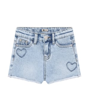 Daily 7 930433 denim shorts hearts