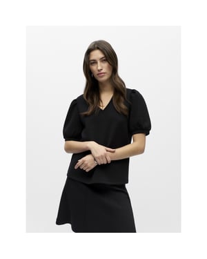 Object Objandrea s/s re v-neck top noos