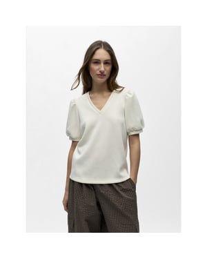Object Objandrea s/s re v-neck top noos