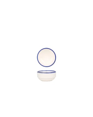 Rinart Serveerschaal blue edge porselein 8 cm set van 2
